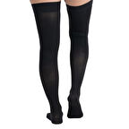 Medikalcim Ccl2 Diz Üstü Burnu Açık Varis Çorabı (Siyah) NUMARA 4