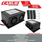 Carub 12volt Araç İçi Ayak Altı Fanlı Elektrikli Isıtıcı 250walt