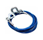 Team Car Carub Oto Çekme Halatı Kancalı 2 Ton İzoleli Çelik Malzeme