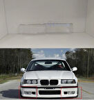 Bmw E36 Sol Sağ Sis Far Camı Plastik Beyaz