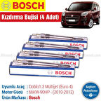 Fiat Doblo 1.3 Multijet Bosch Kızdırma Bujisi 2010-2012 4 Adet