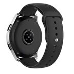 NovStrap Samsung Galaxy Watch 6 Seri 40-44mm Classic 43-47mm ile Uyumlu Kordon (20 mm) Soft Silikon