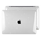 NovStrap Apple Macbook Pro 16 inç 2021 M1 Pro/Max A2485 Uyumlu Parlak Simli Kılıf Sert Glitter
