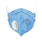 MFA C-267V FFP2 NR D Ventilli Katlanabilir Toz Maskesi - Hydro-Charging Filtre, Baret Uyumlu