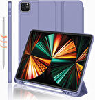 Apple iPad Pro 12.9 3. 4. 5. 6. Nesil Kılıf Kalem Bölmeli Smart Case