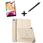 Apple iPad 11.Nesil A16 11inç/10.Nesil 10.9inç Kılıf SET PU Deri Smart Tablet Kilifi Ekran Koruyucu + Kalem
