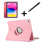 Apple iPad Air 4/5. Nesil 10.9 Kılıf Dönen Tablet Kilifi Ekran Koruyucu+Kalem (10.Nesil Değildir)