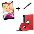 Apple iPad Pro 11 1. 2. 3. 4. Nesil Kılıf Dönen Tablet Kilifi Ekran Koruyucu+Kalem