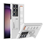 Samsung Galaxy S23 Ultra Kılıf Standlı El Tutmalı Kapak Band