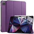 Apple iPad Pro 13inç M4 2024 Kılıf PU Deri Smart Standlı Case A2925 A2926 A3007