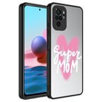 Xiaomi Redmi Note 10 Kılıf Aynalı Desenli Kamera Korumalı Parlak Mirror Kapak