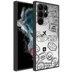 Samsung Galaxy S23 Ultra Kılıf Aynalı Desenli Kamera Korumalı Parlak Mirror Kapak