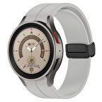 Samsung Galaxy Watch 4 5 6 7 FE 40 40 44 Classic 42 43 46 47 mm Kordon Magnetli Ayarlanır Silikon Kordon