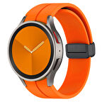 Samsung Galaxy Watch 4 5 6 7 FE 40 40 44 Classic 42 43 46 47 mm Kordon Magnetli Ayarlanır Silikon Kordon