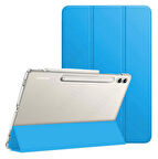 Samsung Galaxy Tab S9 Plus X810 X816 X818 Kılıf PU Deri Smart Standlı Case