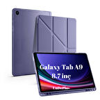 Samsung Galaxy Tab A9 8.7inç X110 X113 X115 X117 Kılıf Kalem Bölmeli Trifolding Case