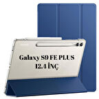 Samsung Galaxy Tab S9 FE Plus/S10 Plus/S9 Plus Kılıf PU Deri Smart Standlı Case X610-16-810-18 X820