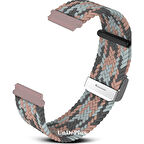 Xiaomi Redmi Watch 5 Active/Lite Amazfit GTR 2E 47mm Pace 1/2 Kordon Metal Klipsli Flexi Örgü