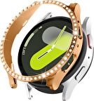 Samsung Galaxy Watch 4 5 6 7 FE 40 mm TEK SIRA Taşlı Kasa Koruyucu (Ekran Koruyucusuz) TEKSIRA