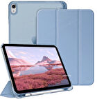 Apple iPad 11.Nesil A16 11inç/10.Nesil 10.9inç Kılıf Flip Cover Kalem Bölmeli PC Case