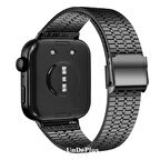 MobaxAksesuar Huawei Watch Fit 4/Fit 4 Pro/Fit 3 Kordon Pul Dizayn Metal Kordon Balık Sırtı