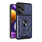 Xiaomi Poco F5 Kılıf Kamera Korumalı Zırh Tank Sürgülü Vega Kapak