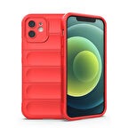 Apple iPhone 12 Kılıf Elde Tutma Kolaylıkla Kaydırmaz Kenar Line Dizayn Optietnik Kapak