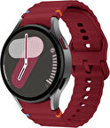 Samsung Galaxy Watch 4 5 6 7 FE 40 40 44 Classic 42 43 46 47 mm Kordon Dekoratif Örgü Çizgili Spor Silikon Kayış