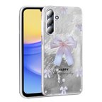 Samsung Galaxy A16 Kılıf Leopar Kurdele Ekose Desenli Mep Kapak