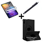 Xiaomi Redmi Pad 2 11inç 2025 Kılıf Dönen Tablet Kilifi Ekran Koruyucu+Kalem