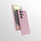 Samsung Galaxy S25 Ultra Kılıf M-safe Şarj Özellikli Standlı Zore Samara Kapak