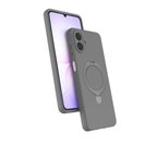 Samsung Galaxy A07 4G Kılıf Slikon M-safe Şarj Uyumlu Silikon Standlı Regal Kapak