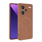 Xiaomi Redmi Note 13 Pro Plus 5G Kılıf Yumuşak Dokulu M-safe Şarj Özellikli Meta Kapak