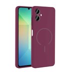 Samsung Galaxy A06 Kılıf Yumuşak Dokulu M-safe Şarj Özellikli Meta Kapak