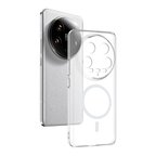 Xiaomi Mi 14 Ultra Kılıf M-Safe Şarj Özellikli Ultra İnce Sert PC Uyumlu Açık London Kapak