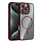 Apple iPhone 16 Pro Max Kılıf Kamera Lens Hediyeli Standlı M-Safe Şarj Özellikli Etro Kapak