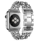 Apple Watch 10 42mm - 38/40/41mm Kordon Cowboy Zincir Metal Kordon 2/3/4/5/6/se/7/8/9