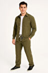 Erkek Kadife Oversize Takım - Haki