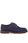 Shoetyle - Lacivert Süet Deri Bağcıklı Erkek Günlük Ayakkabı 250-1617