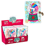 Peluş Hatıra Defteri Kilitli Unicorn Sulu Yıldız