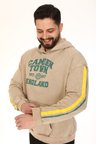 Erkek "TWO LINE CAMDEN" Baskılı Kapüşonlu Hoodie  %100 Pamuklu Uzun Kollu