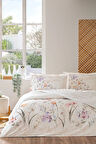 Özdilek White Lily Çift Kişilik Lastikli Fitted Çarşaflı Nevresim Takımı