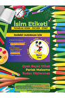 Okul Etiketi Kalem Defter Etiketi, Mickey Mouse Etiketi - 40 Adet 5cm Opak Sticker