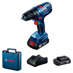 Bosch GSR 180-LI Akülü Delme/Vidalama Makinesi 2x2.0Ah Çift Akü Şarj Cihazı Plastik Çanta