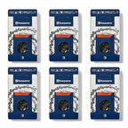 6'lı Paket Husqvarna Kesim Motoru Zinciri 3/8 Adım 36 Diş 1.3 mm Ayak