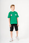 Sırtı Baskılı Şortlu Erkek Çocuk Takım 051