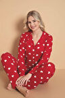 Desenli Kadın Pijama Takımı 3301