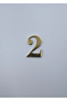 Pirinç Rakam 4cm Tırnaklı No:2