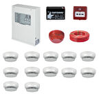 TEKNİM YANGIN ALARM SİSTEMİ SETİ 12 Lİ KABLO DAHİL