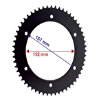 YAMAHA YAMAHA WR 125 ARKA DİŞLİ 428-56T İÇ 152X6 DELİKLİ IND ÖM